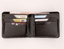 Load image into Gallery viewer, FOJIURETY Hand-made Short Carving Eagle,  Tanned Leather Wallet